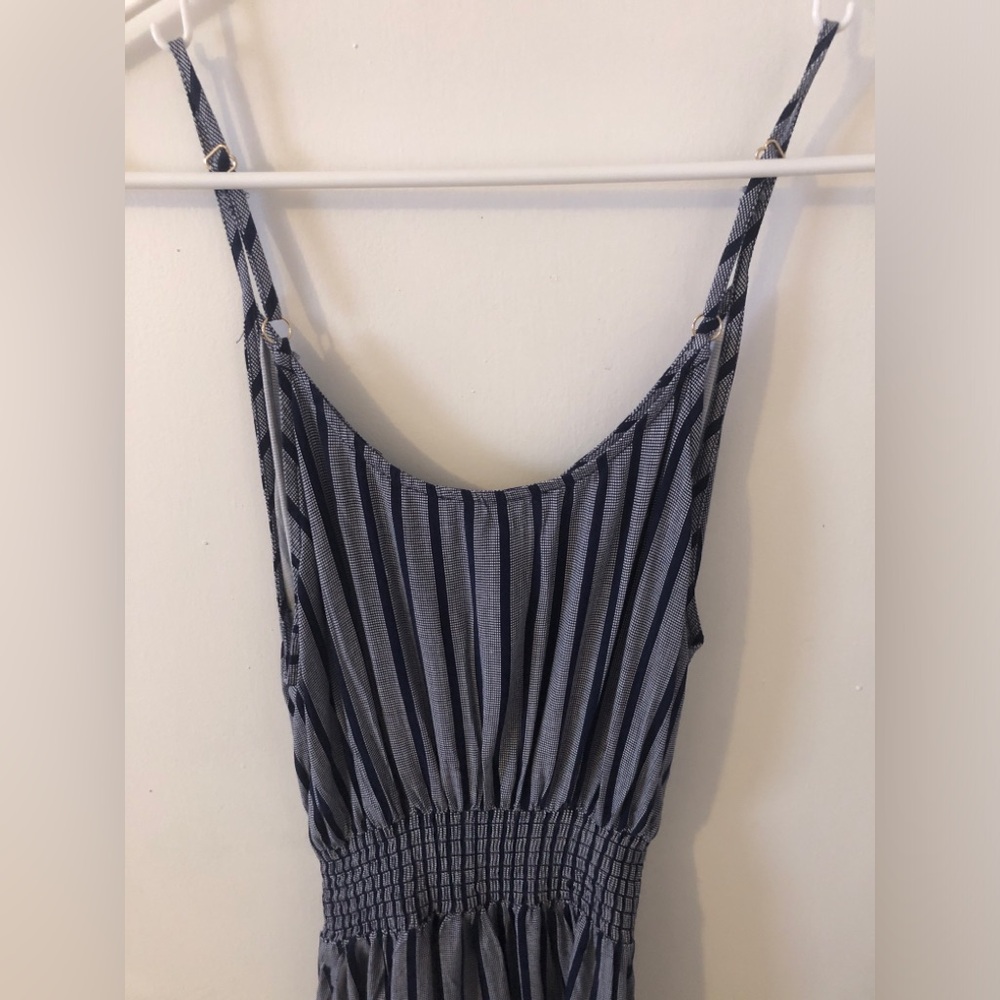 NWT Carve Design Dress Women Midi Macys Madrid Print Navy striped XS - Picture 10 of 13